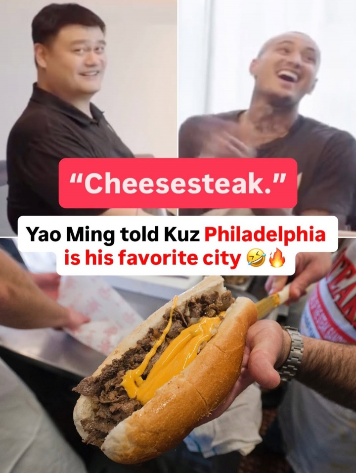乐鱼体育下载-库兹马:最喜欢的美国城市?姚明:费城 因为牛肉奶酪三明治🥪
