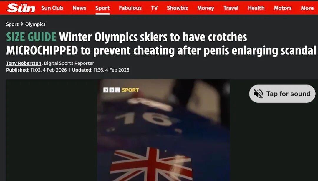 乐鱼体育-冬奥会要在裤裆里植入芯片？？为了不让选手在裤裆里上科技，也是拼了...