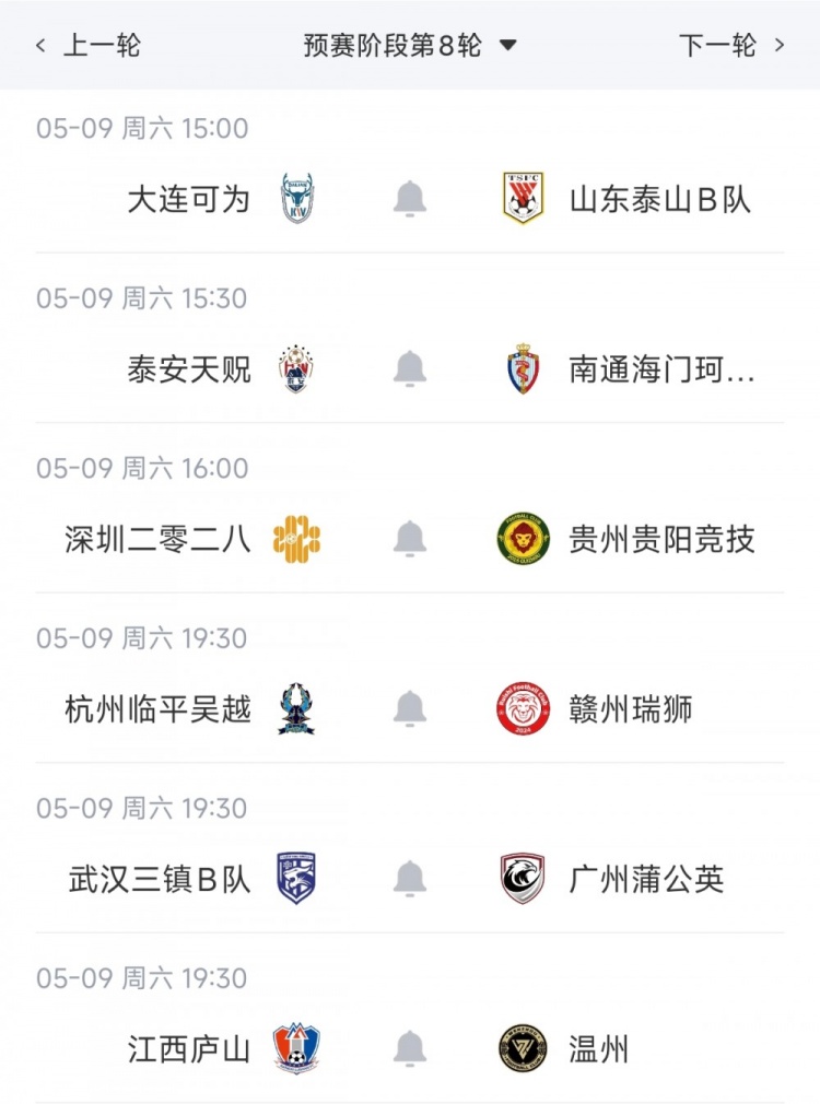 leyusports-中乙综述：泰山B队战平3分落后海港B队，贵阳竞技取胜登顶南区